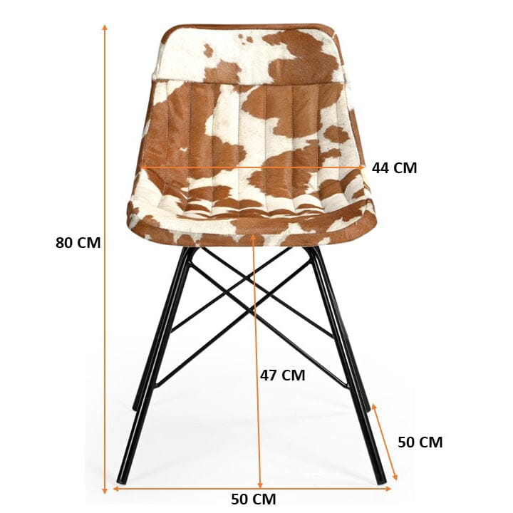 EAMES STYLE COWHIDE CHAIR 6