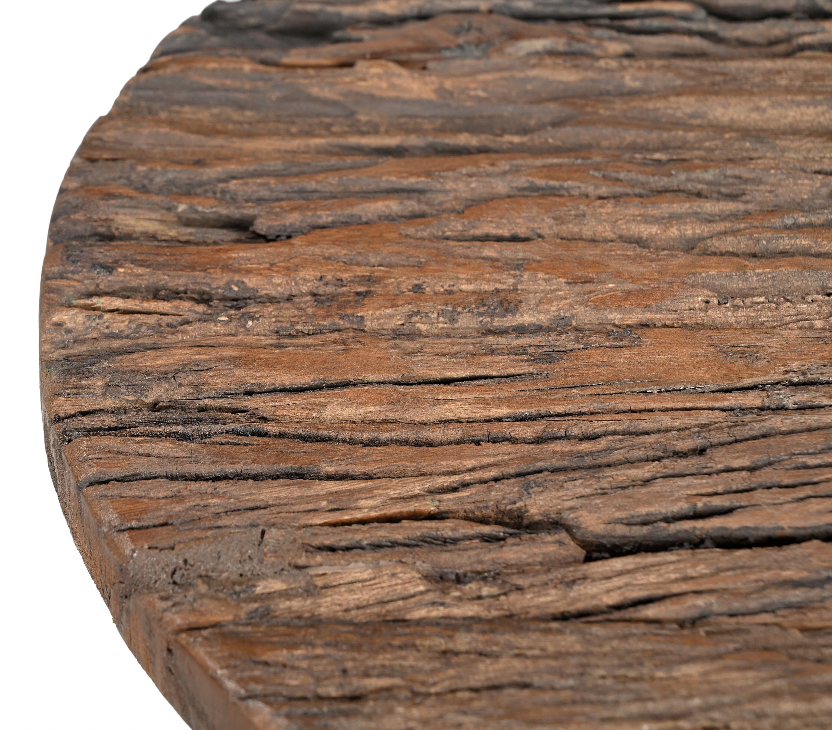 INVERTED WOOD AND IRON SIDE TABLE 3