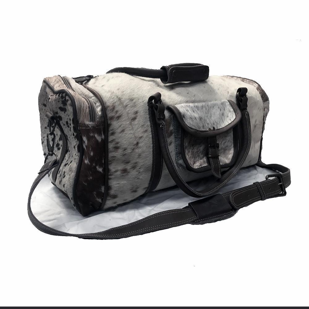 COWHIDE OVERNIGHT BAG 5