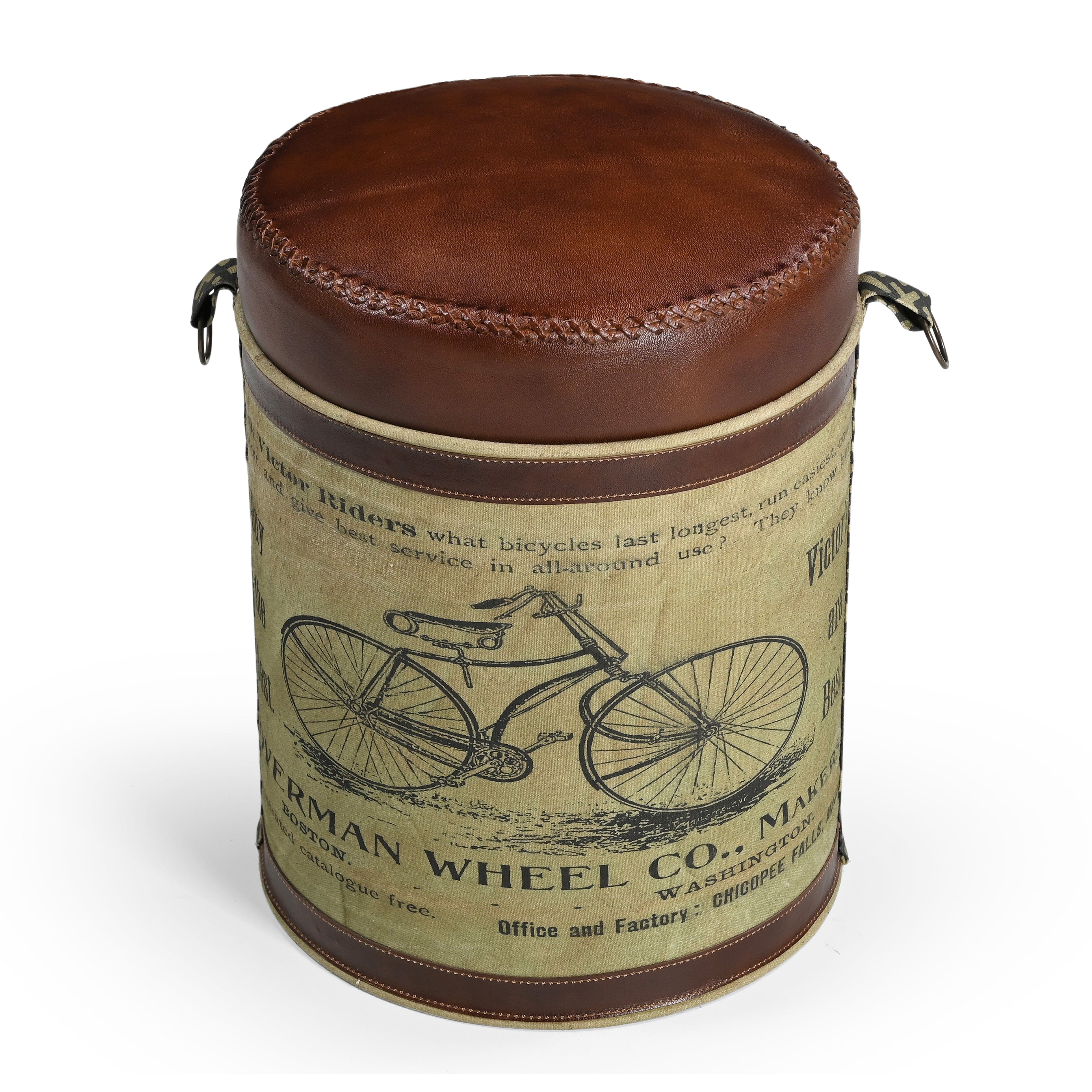 CYCLINDRICAL BICYCLE OTTOMAN 3