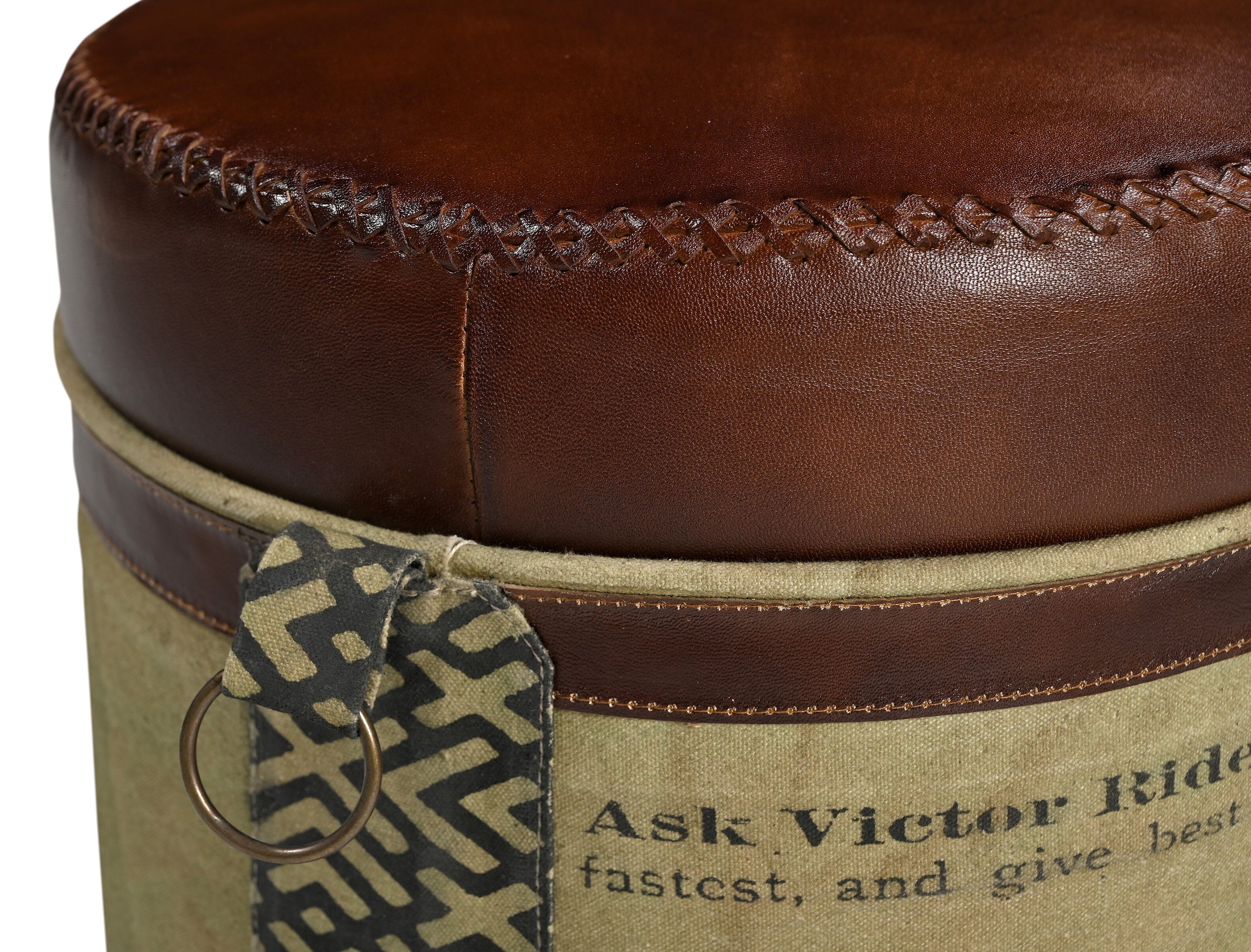 CYCLINDRICAL BICYCLE OTTOMAN 4