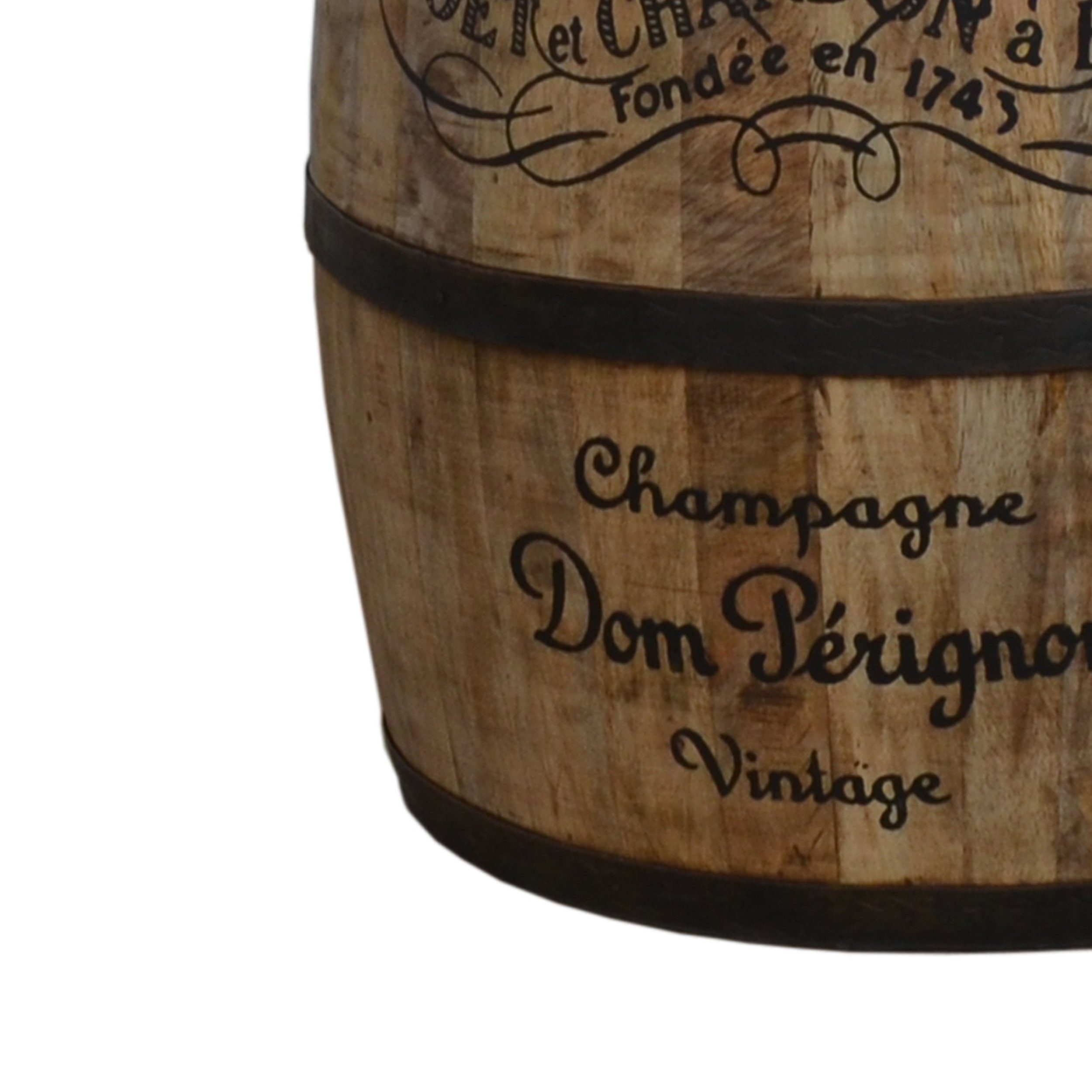 CYCLINDRICAL MOET CHANDON LEATHER OTTOMAN 5