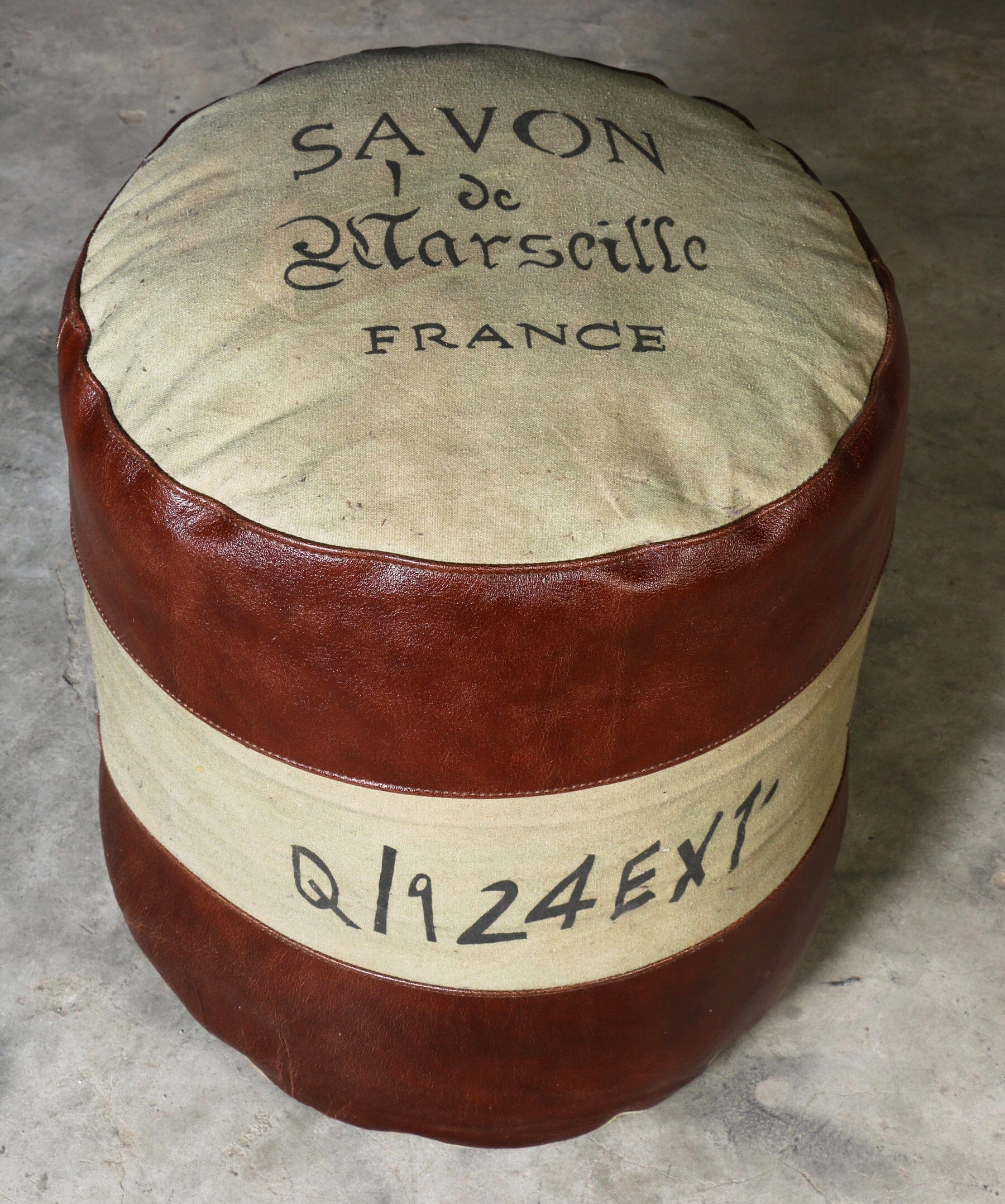 SAVON FRANCE ROUND HAND MADE OTTOMAN 5