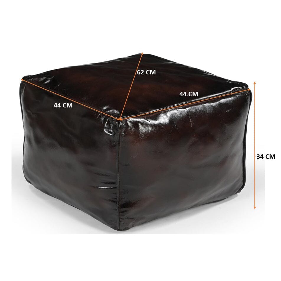 SQUARE CHOCOLATE OTTOMAN 4