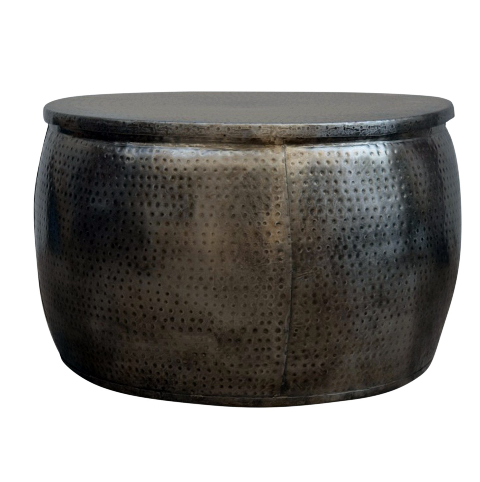 OPEN TOP HAND FORGED METAL COFFEE TABLE 6