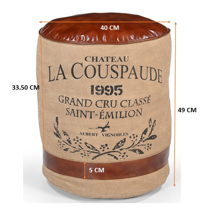 CHATEAU CANVAS OTTOMAN (THE CHARLOTTE) 5