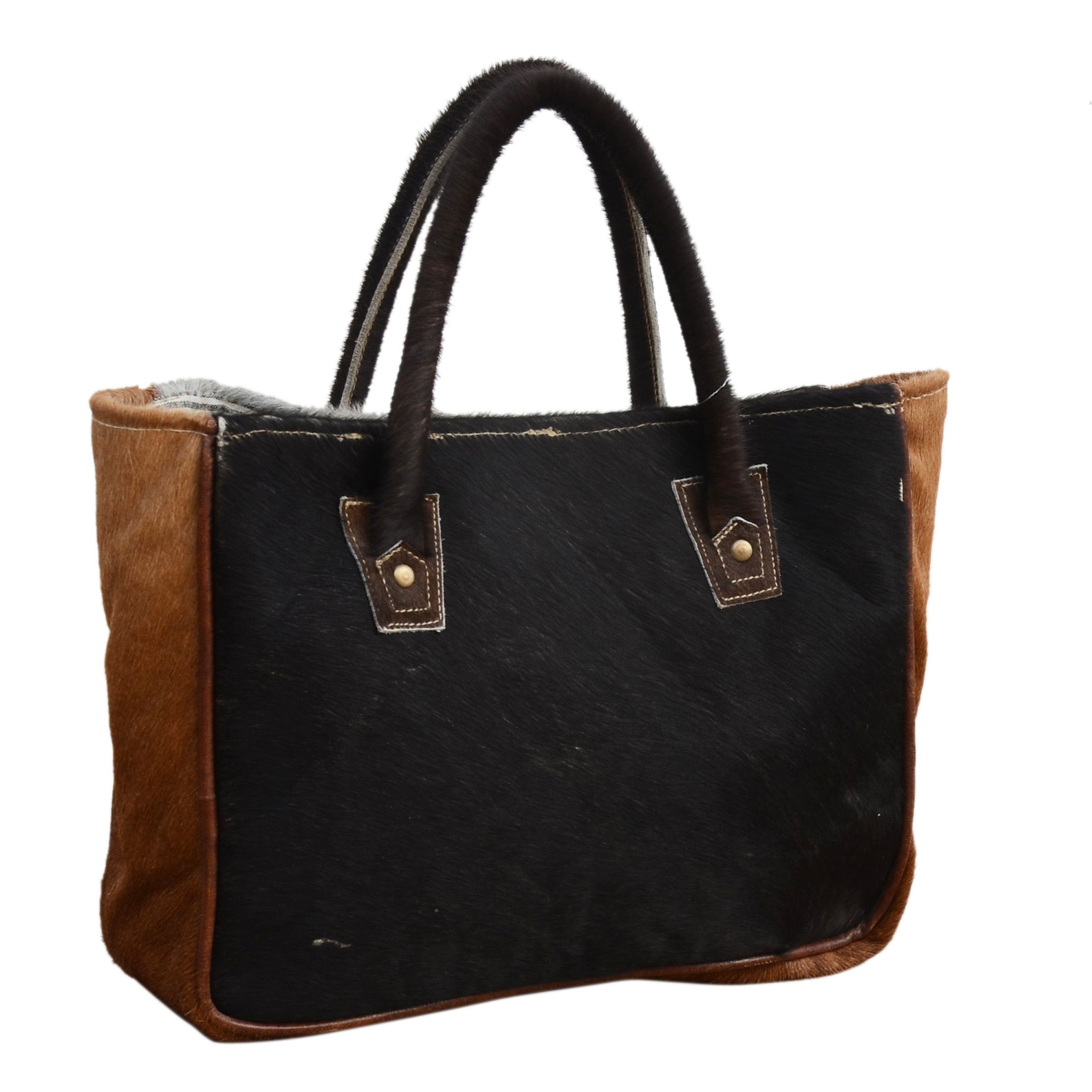 DOUBLE COWHIDE HANDLE IT BAG 3