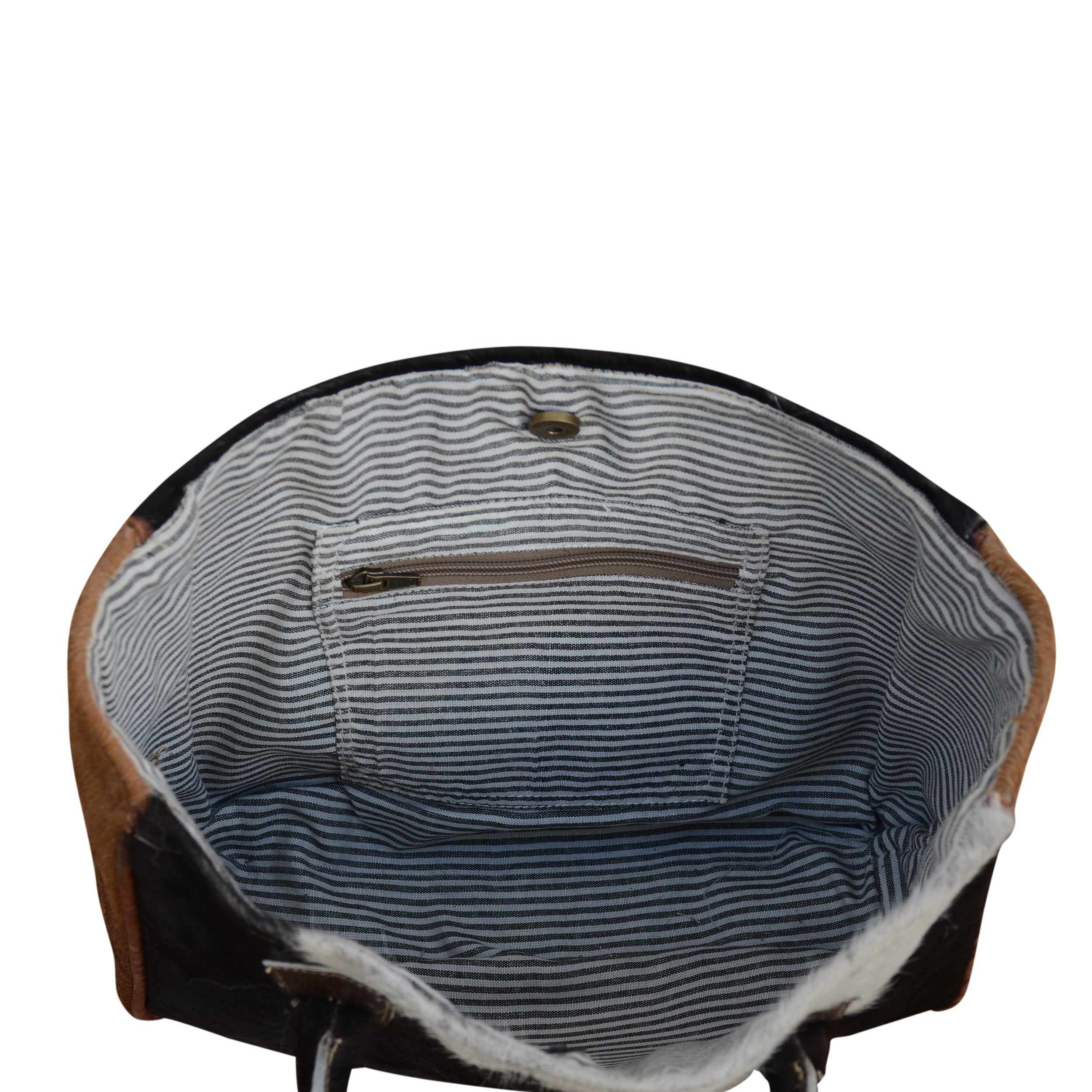 DOUBLE COWHIDE HANDLE IT BAG 5