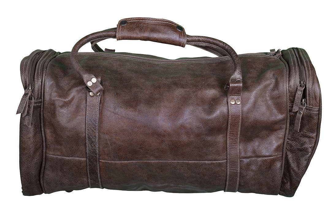 OVERNIGHT LEATHER DUFFLE BAG 3