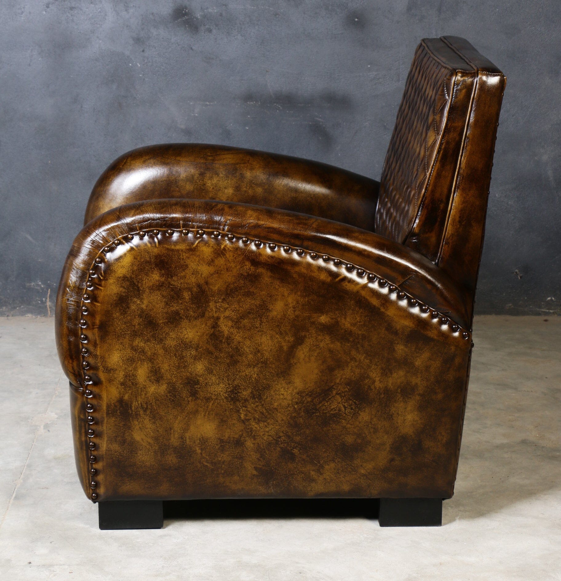 ARMSTRONG HAND MADE LEATHER ARM CHAIR 5
