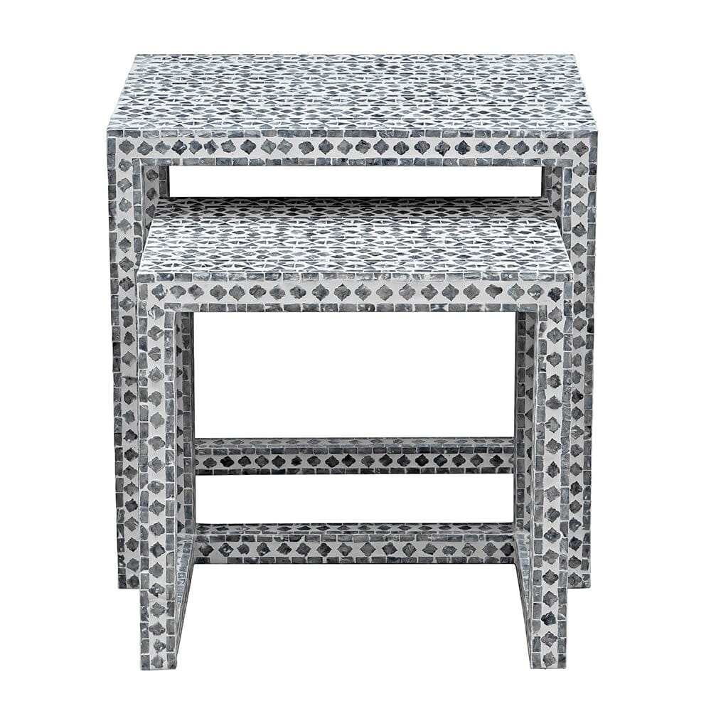 CLAIRE SHELL INLAY NESTING TABLES 3