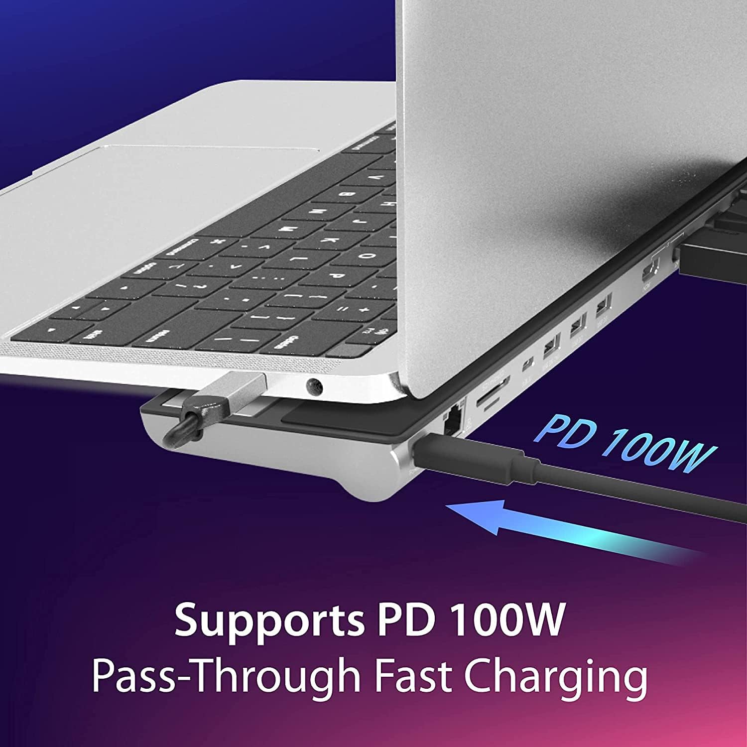 (Refurbished) JCD543P USB-C Triple Display Docking Station with 100W PD adaptor (USB-C to VGA/HDMI/DP, RJ45, SD card, USB-A x 3, USB-C x 1, USB-C PD) 3