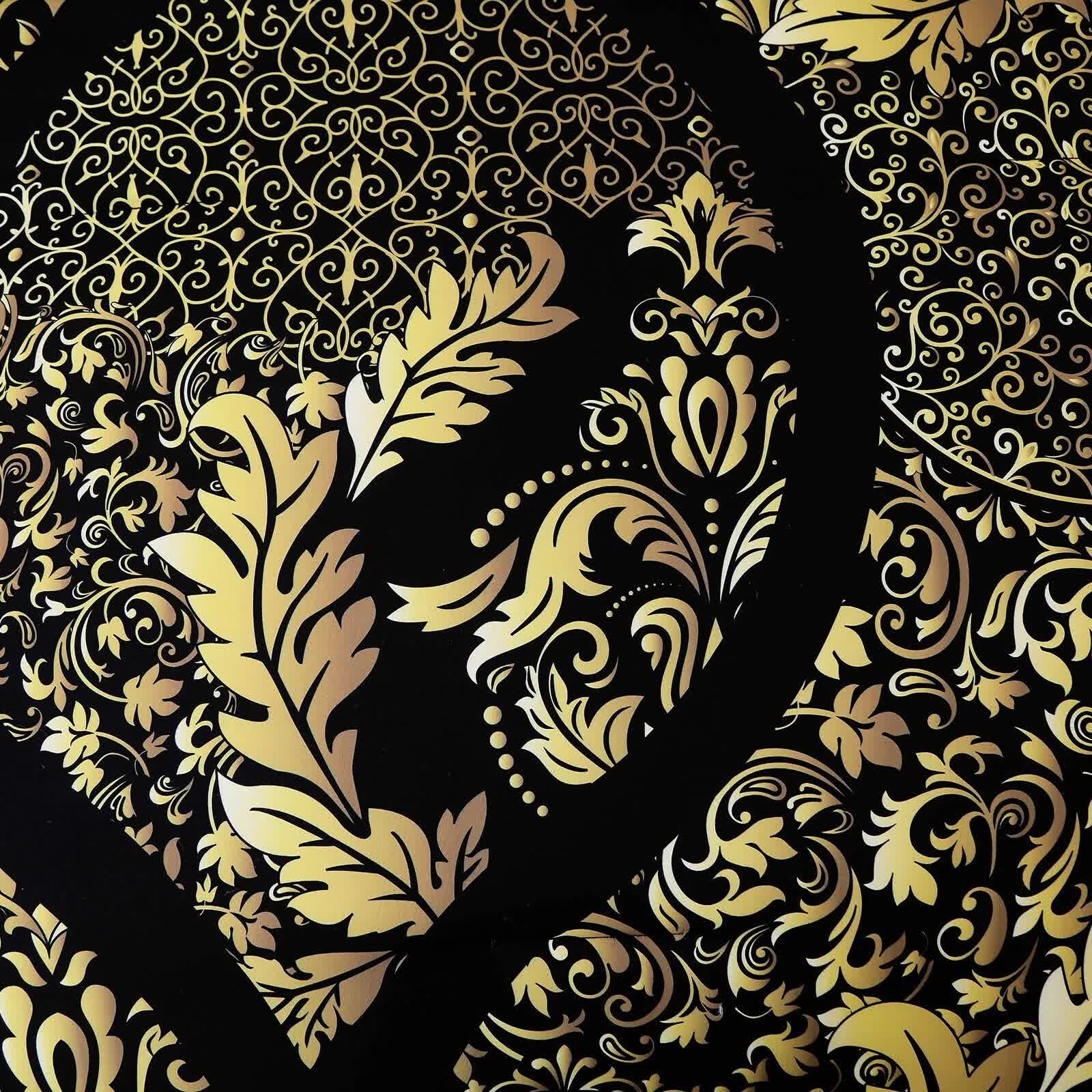 Regal Elegance Black and Gold 3 Pc Comforter & Pillow Cover Set KING 4