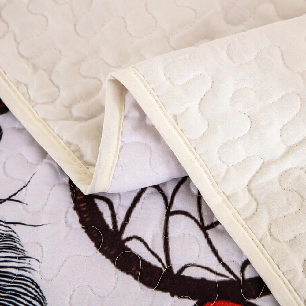 Radiant dreamcatcher white cultural 3 Pc Bedspread & Pillow Cover Set 5