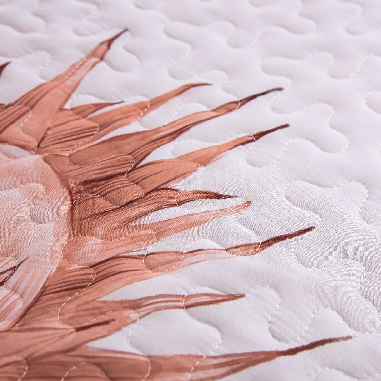 Serene Botanical Whisper romentic 3 Pc Bedspread & Pillow Cover Set