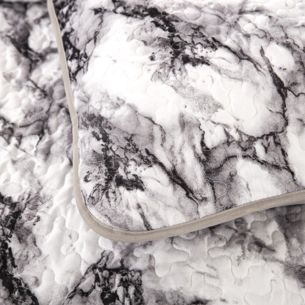 Marble Whisper Lightweight 3 Pc Bedspread & Pillow Cover Set 3