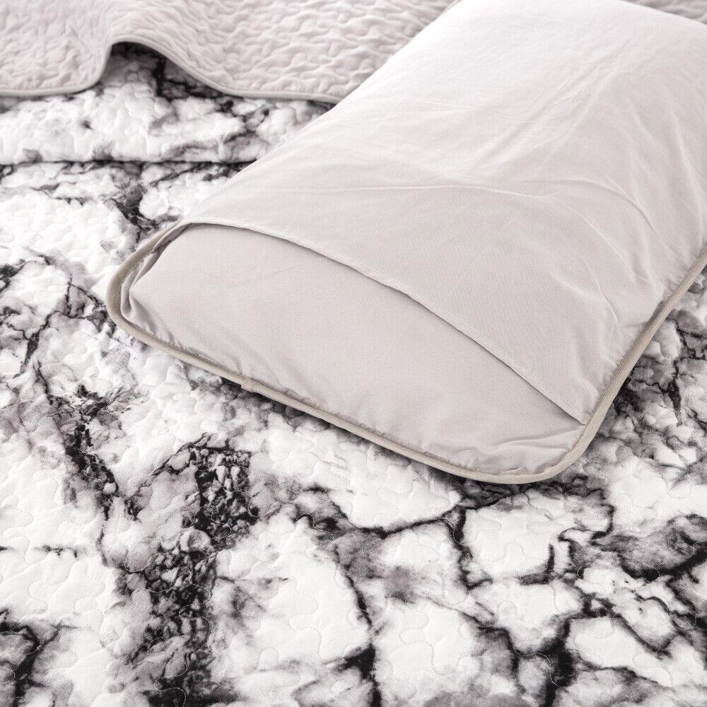 Marble Whisper Lightweight 3 Pc Bedspread & Pillow Cover Set 4