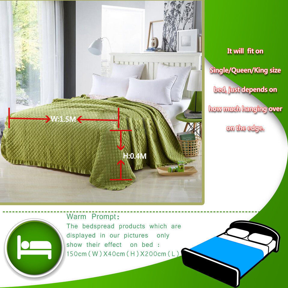 Wow elegent Sunset Daisy 3 Pc Bedspread & Pillow Cover Set 6