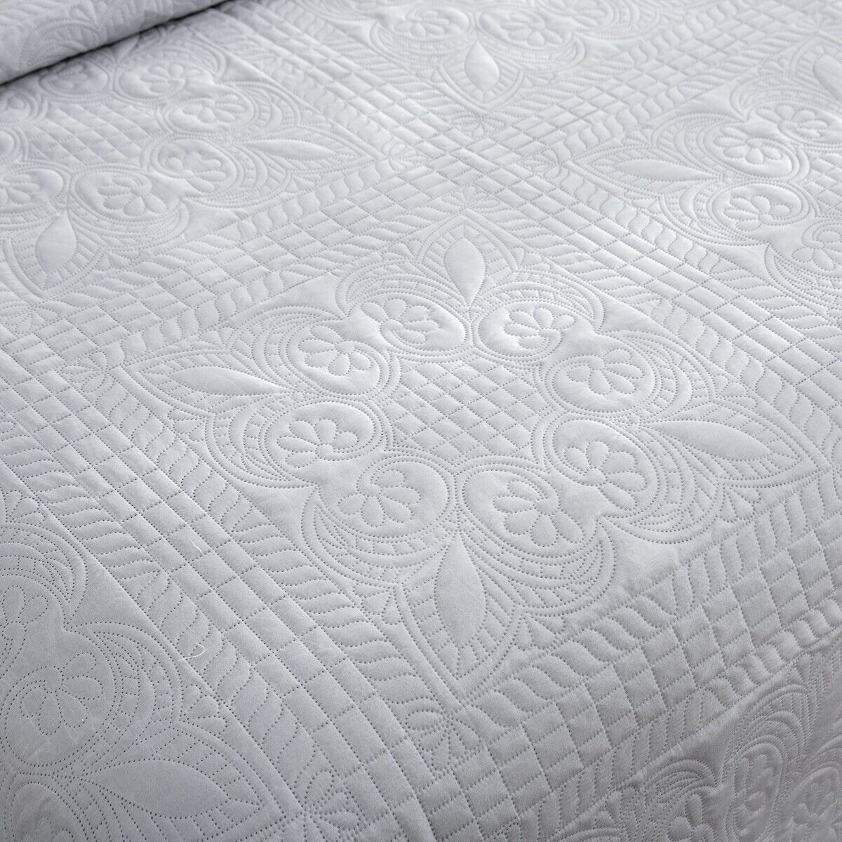 Plain Grey Choc urban 3 Pc Bedspread & Pillow Cover Set 4