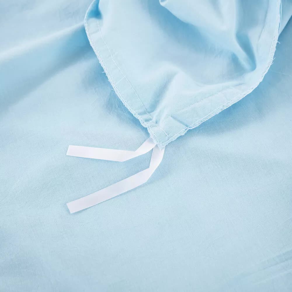 100% cotton Premium Doona Duvet Quilt Cover Set with Soft Pillowcases - Aqua-King 8