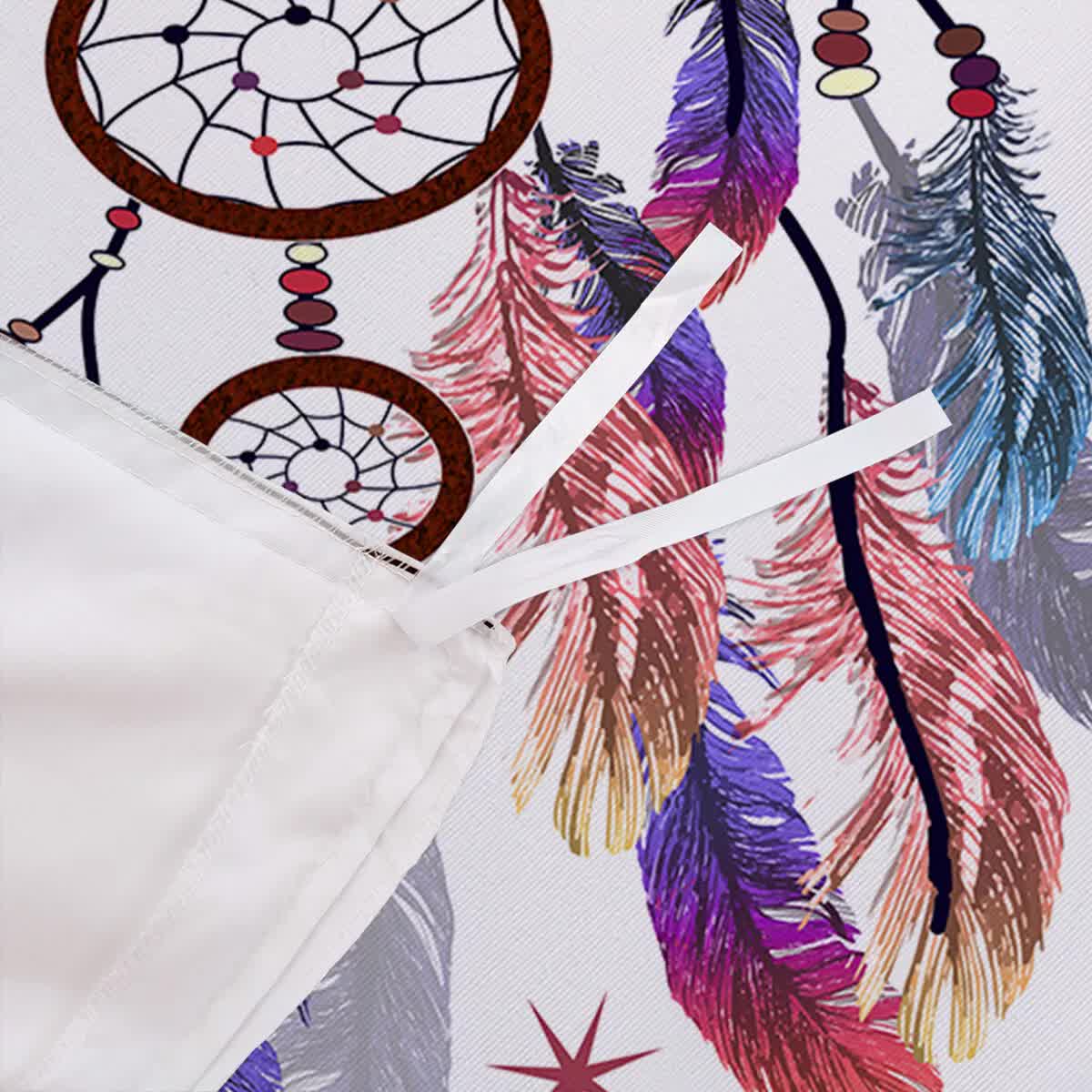 Dream catcher Printed Duvet Cover Set with Matching Pillowcases - white-Queen 8