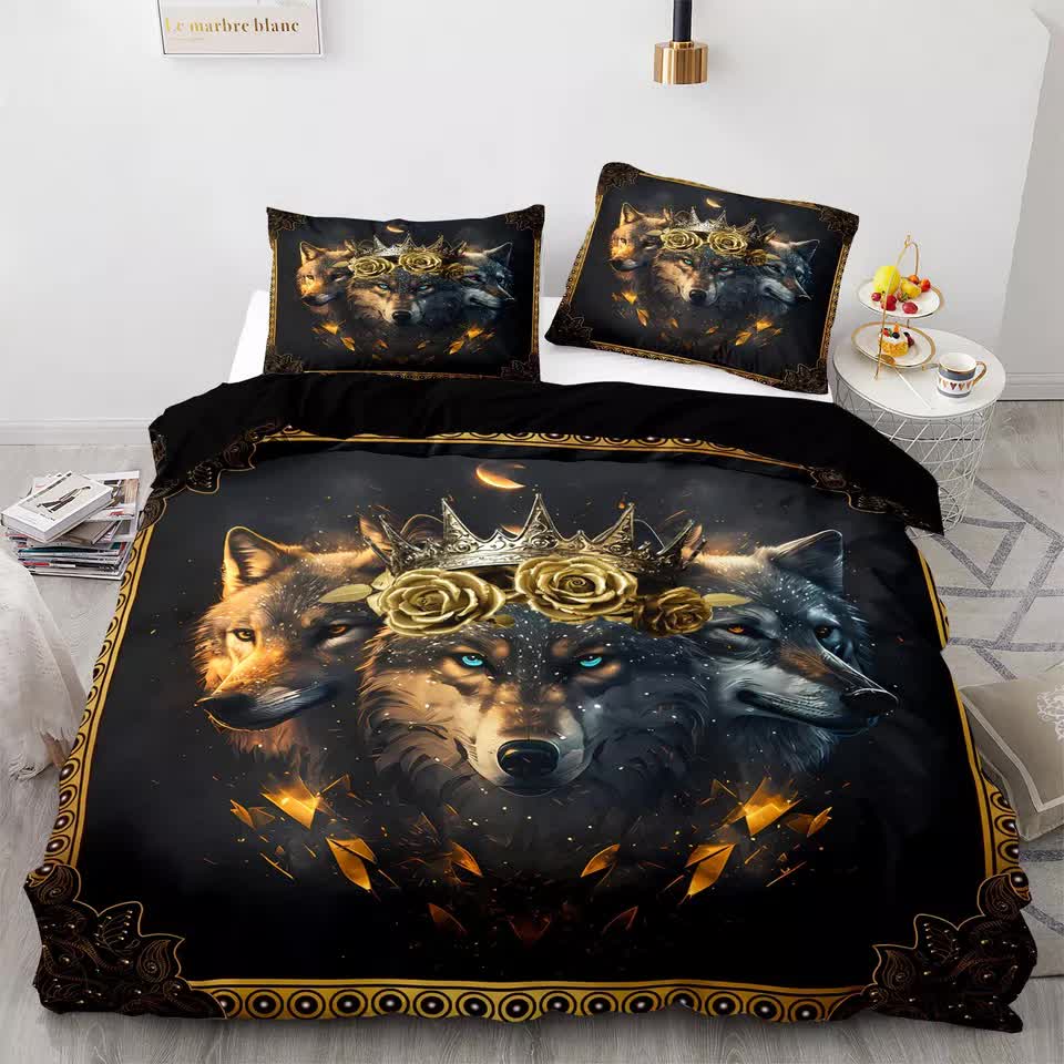 Nature-Inspired Floral Duvet Cover Set - Hypoallergenic Fabric-King 6