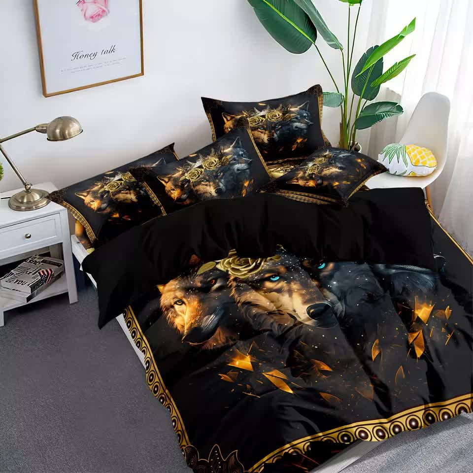 Nature-Inspired Floral Duvet Cover Set - Hypoallergenic Fabric-Queen 8