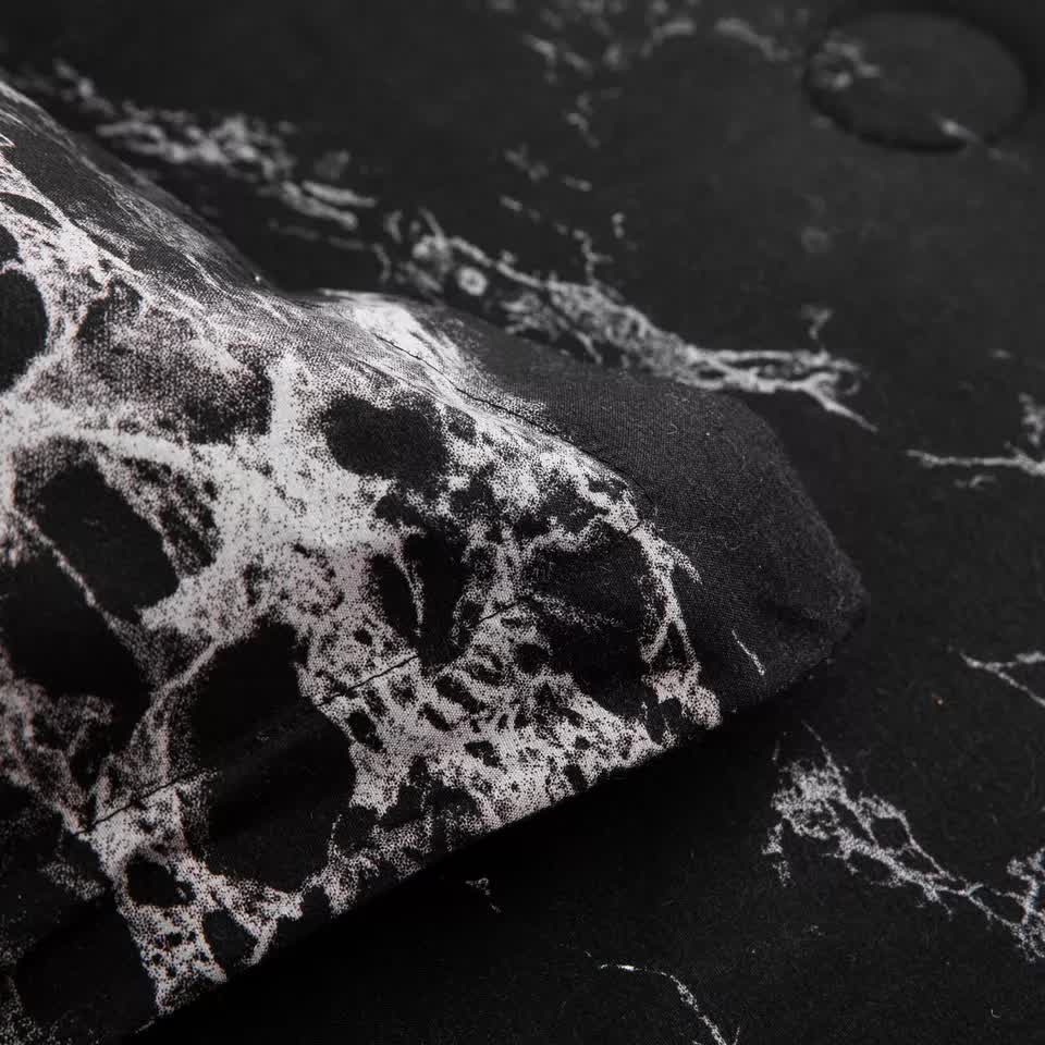 Bold Geometric Print Duvet Cover Set - Eco-Friendly Material-Queen 11