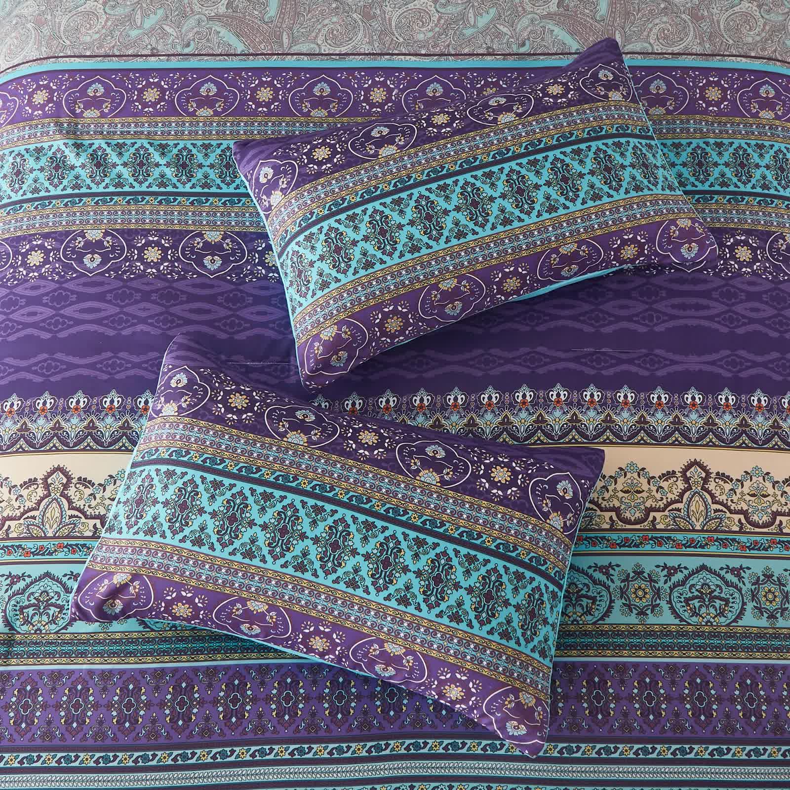 Boho Glow Teal Bedding – 3‑Piece Comforter Set for Relaxed Spaces 9