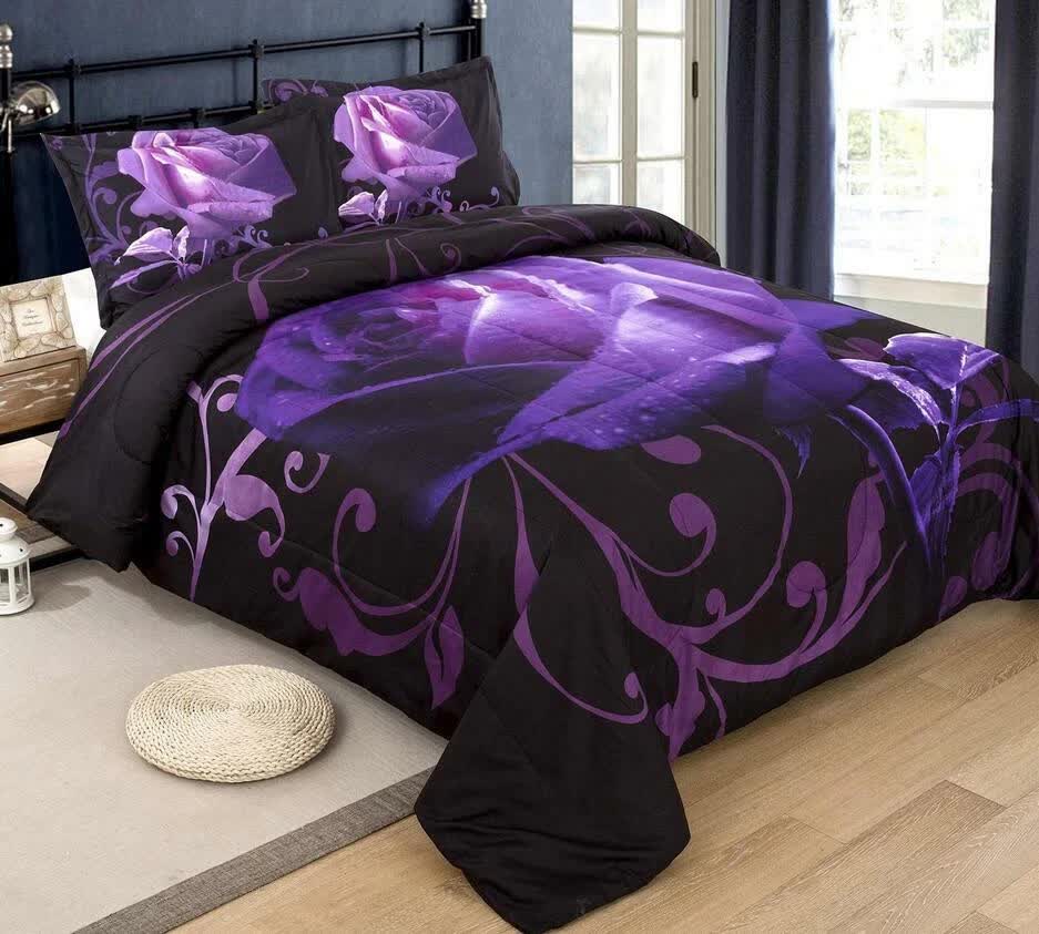 Rose Golden Hour Comforter Set – Aesthetic 3‑Piece Bedroom Mood 4