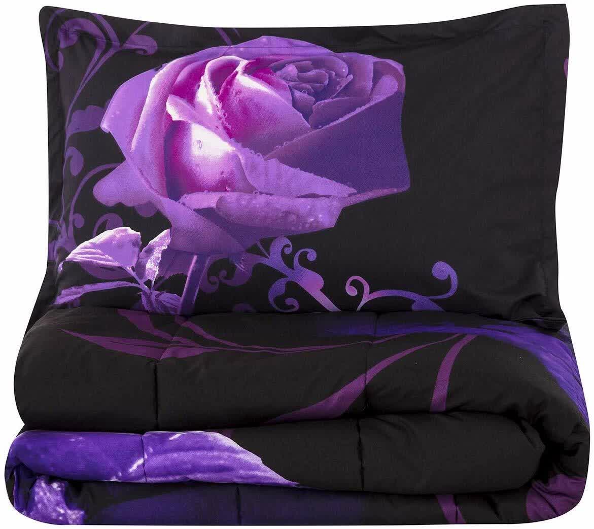 Rose Golden Hour Comforter Set – Aesthetic 3‑Piece Bedroom Mood 10