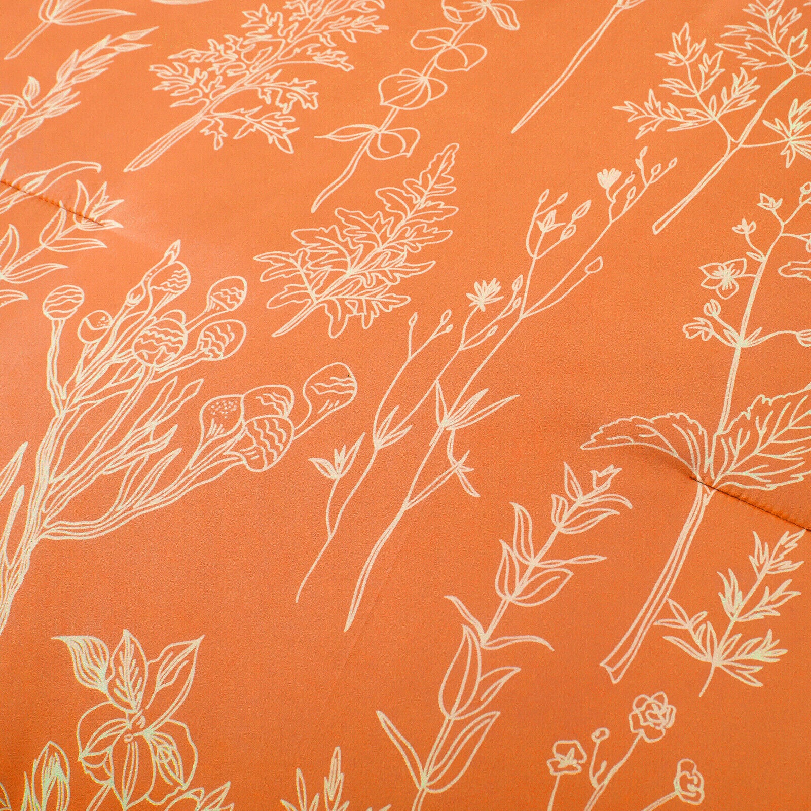 Charming Autumn Warm oranage 3 Pc Comforter & Pillow Cover Set 3