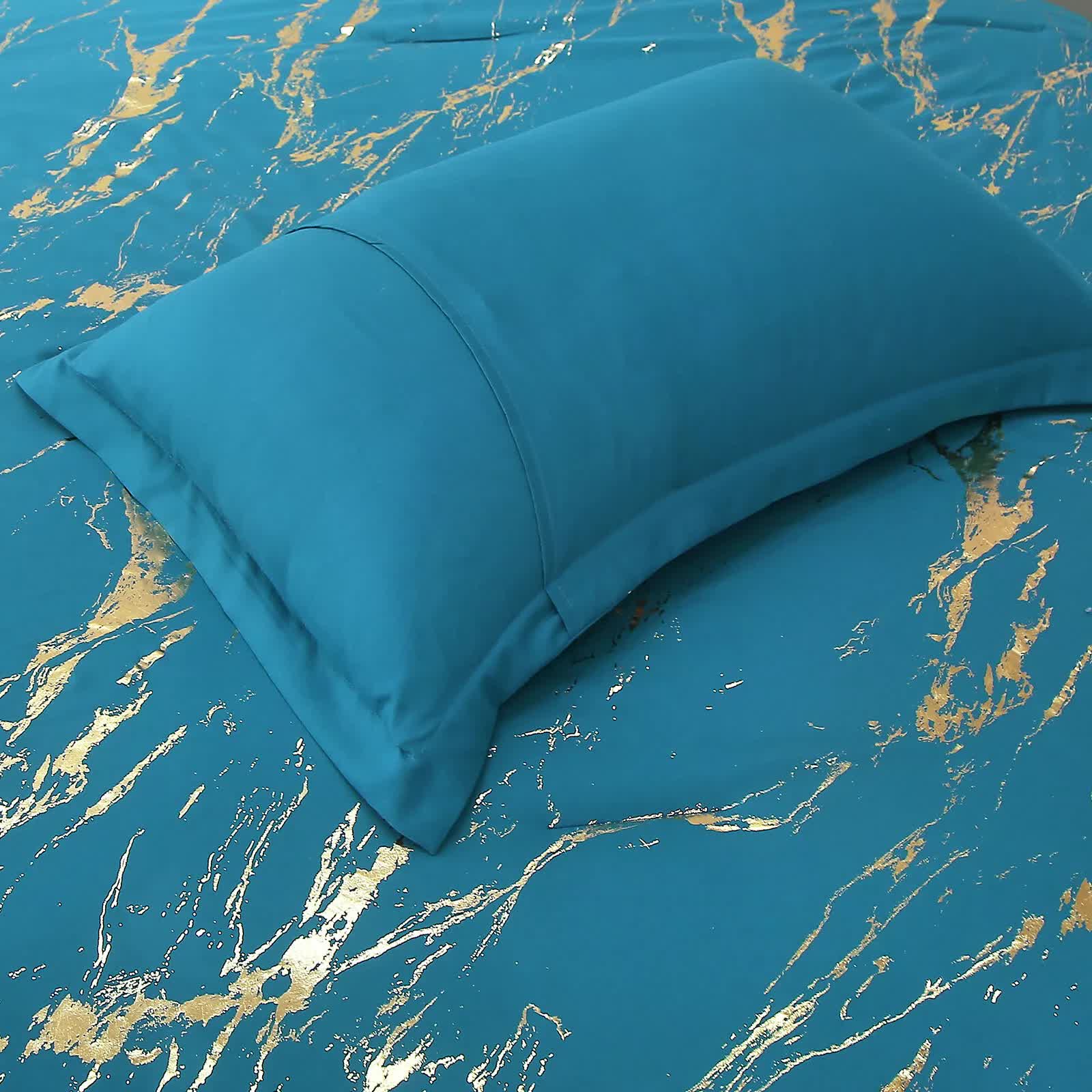 Cozy Cloud 3 Teal ‑Piece Comforter Bundle – Instagram‑Ready Bedroom 9