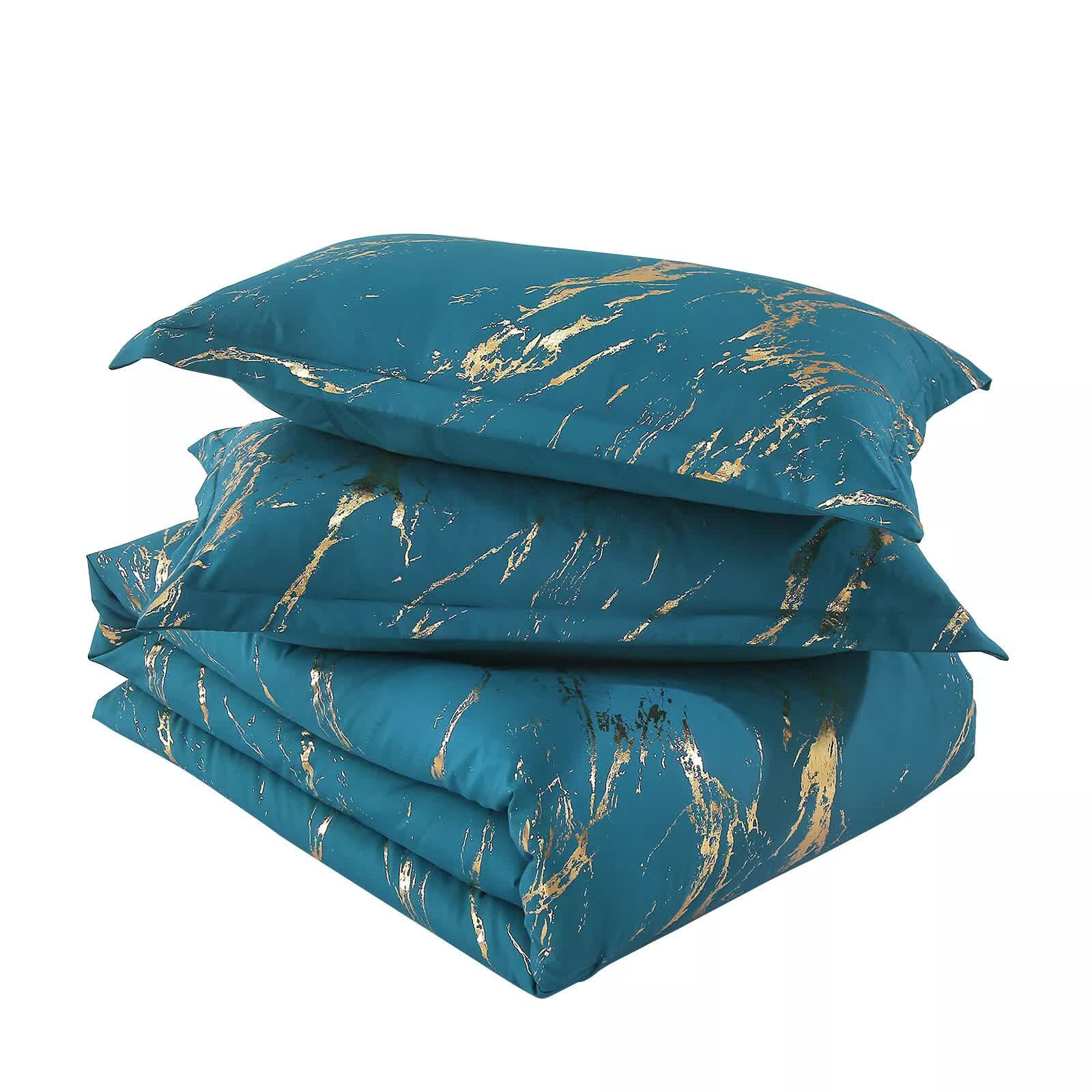 Cozy Cloud 3 Teal ‑Piece Comforter Bundle – Instagram‑Ready Bedroom 10