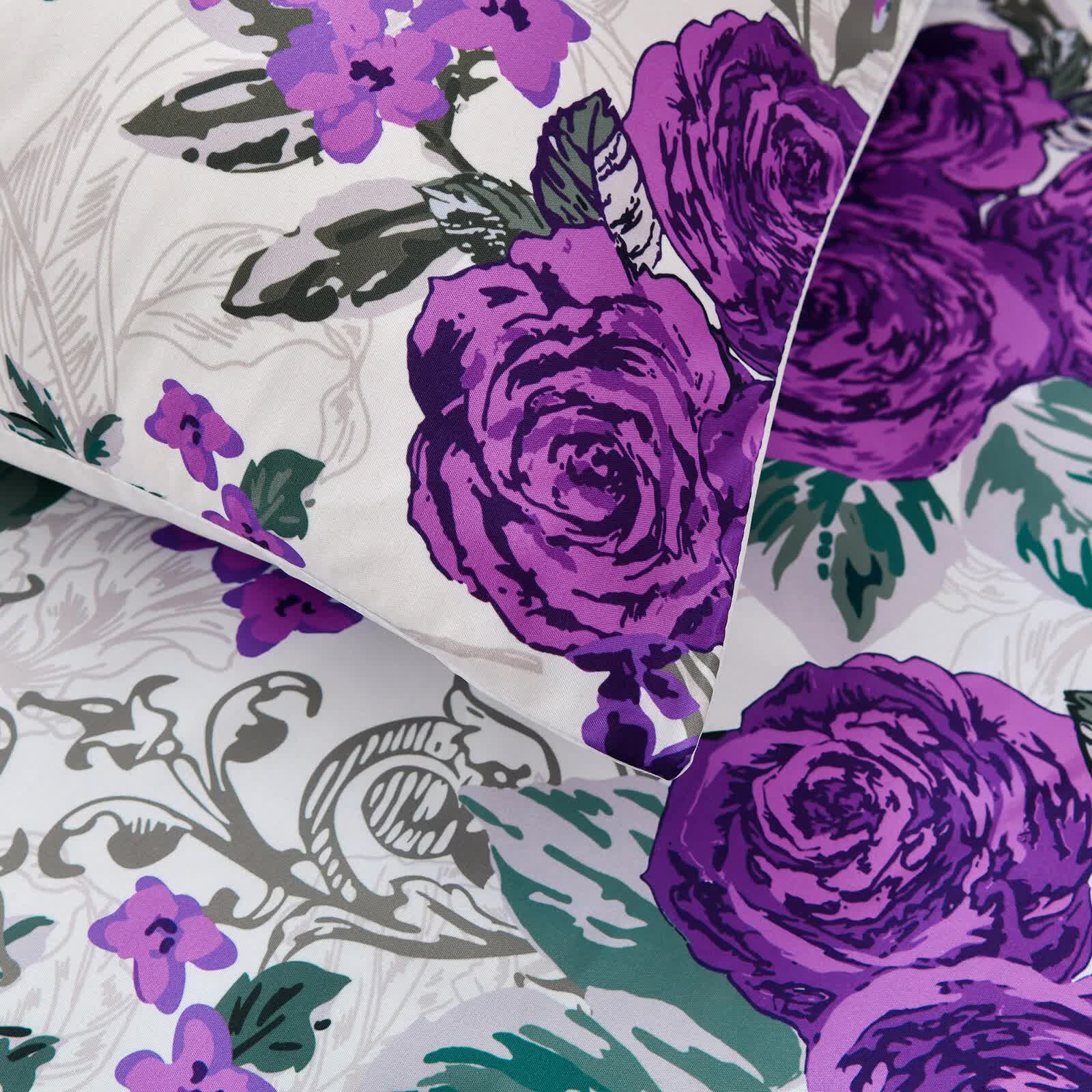 Luxe Loft Purple rose Quilted Comforter & Shams – Trending 3‑Piece Set 4