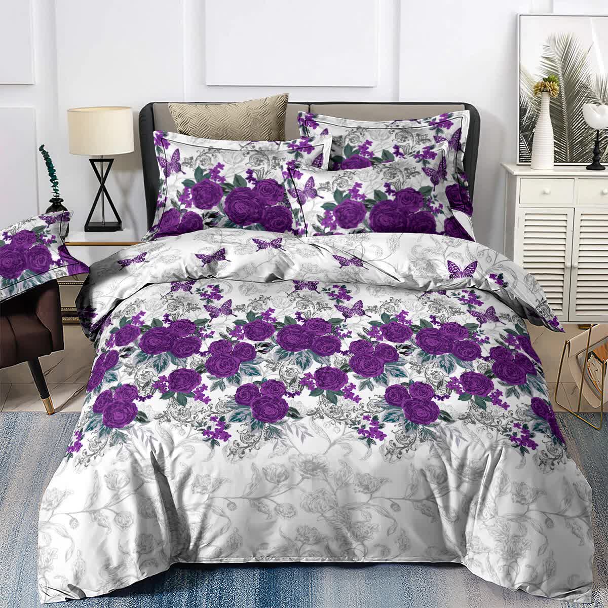 Luxe Loft Purple rose Quilted Comforter & Shams – Trending 3‑Piece Set 7