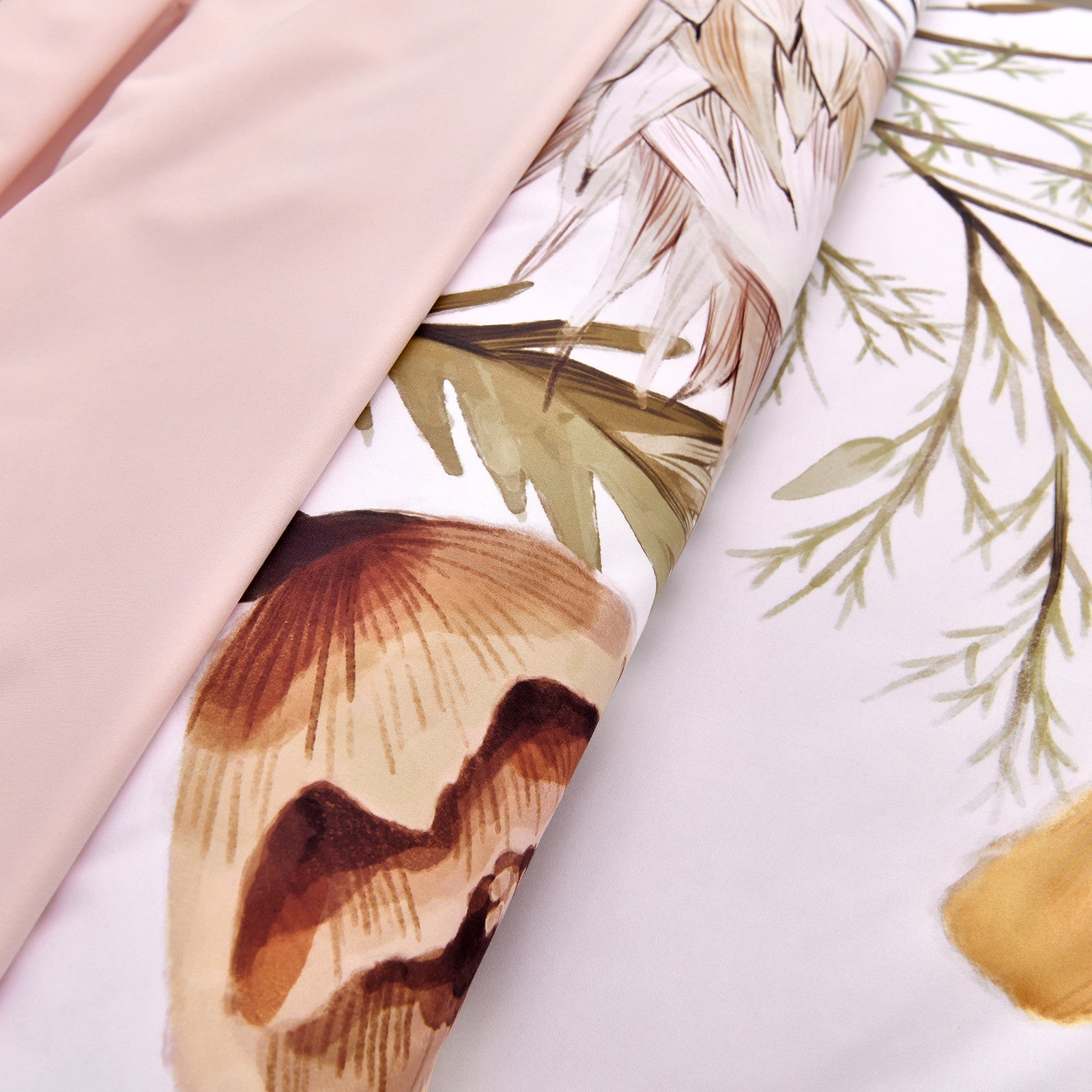 Floral Comforter Set, King Size, Blush Floral 3-Piece Bedding, Soft Microfiber for All Seasons 9