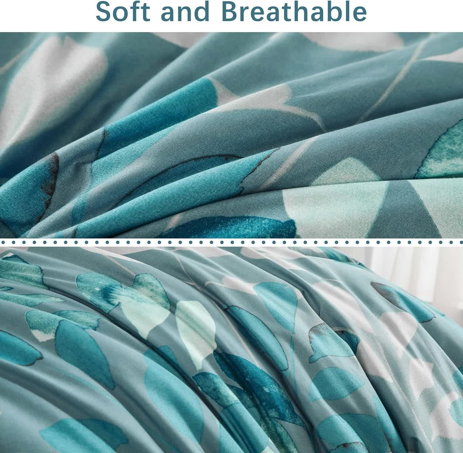 GlowUp Bedroom Teal Comforter – 3‑Piece Insta‑Aesthetic Set 3