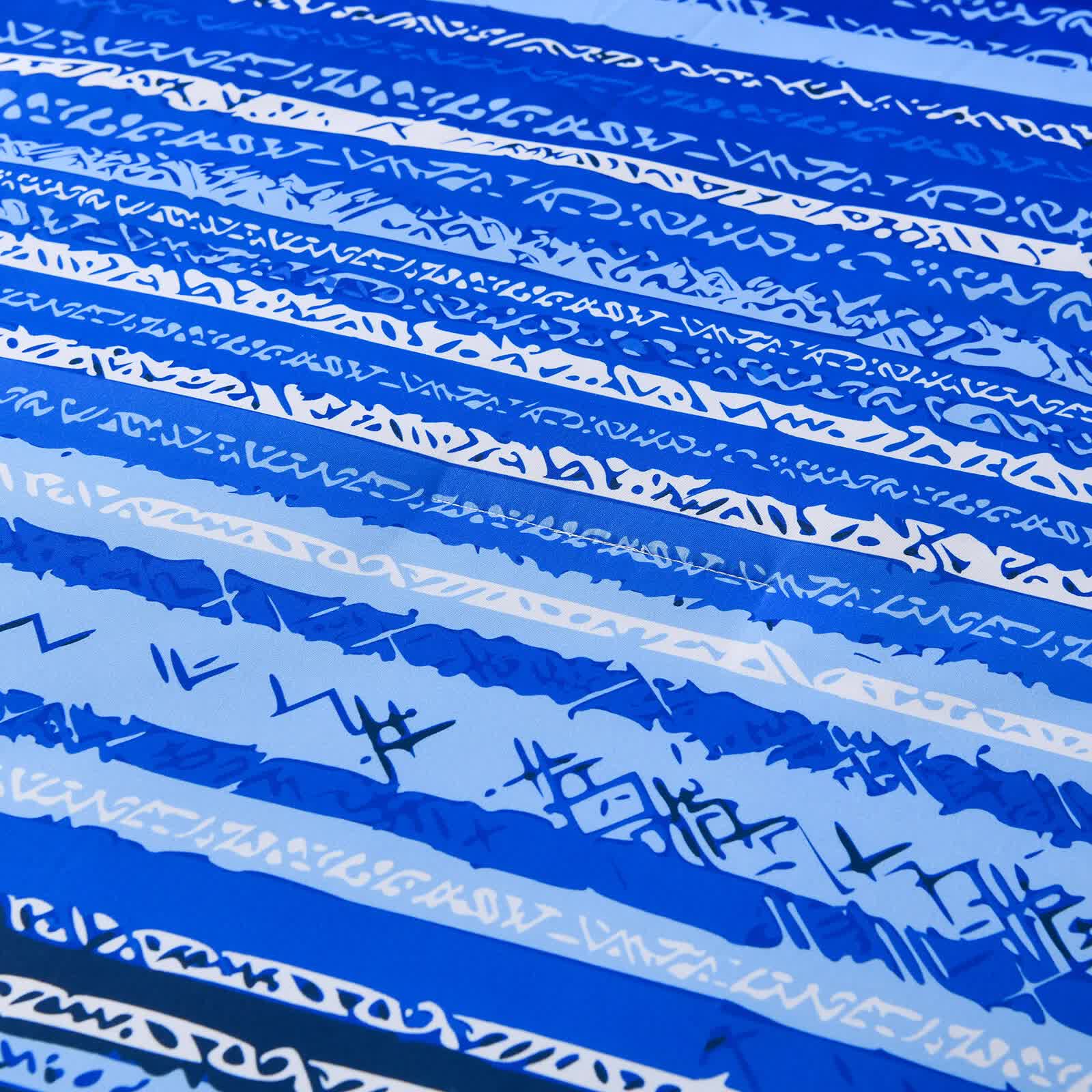 Nordic Calm stripes Blue 3‑Piece Comforter Set – Scandi Chic Vibes 3