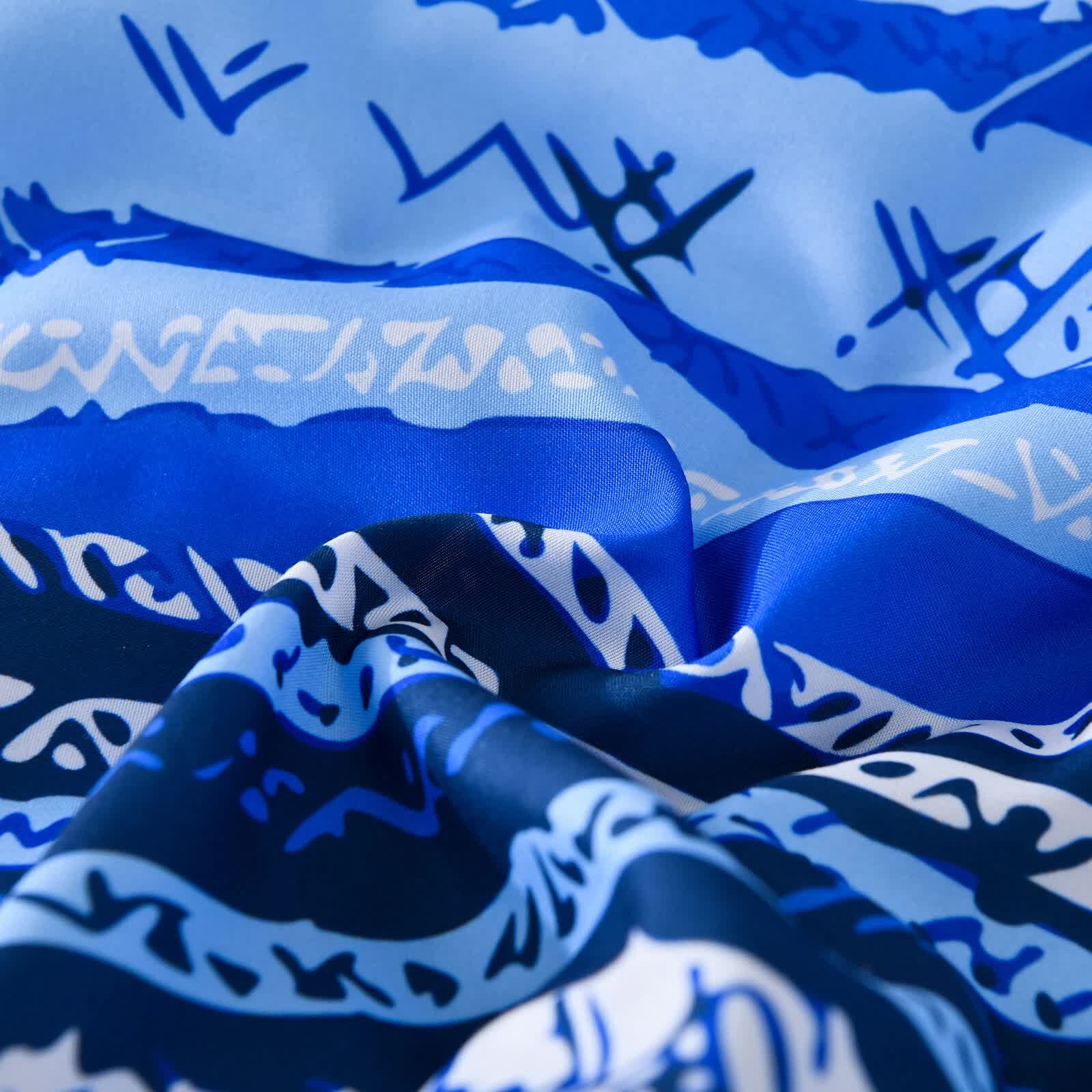 Nordic Calm stripes Blue 3‑Piece Comforter Set – Scandi Chic Vibes 5