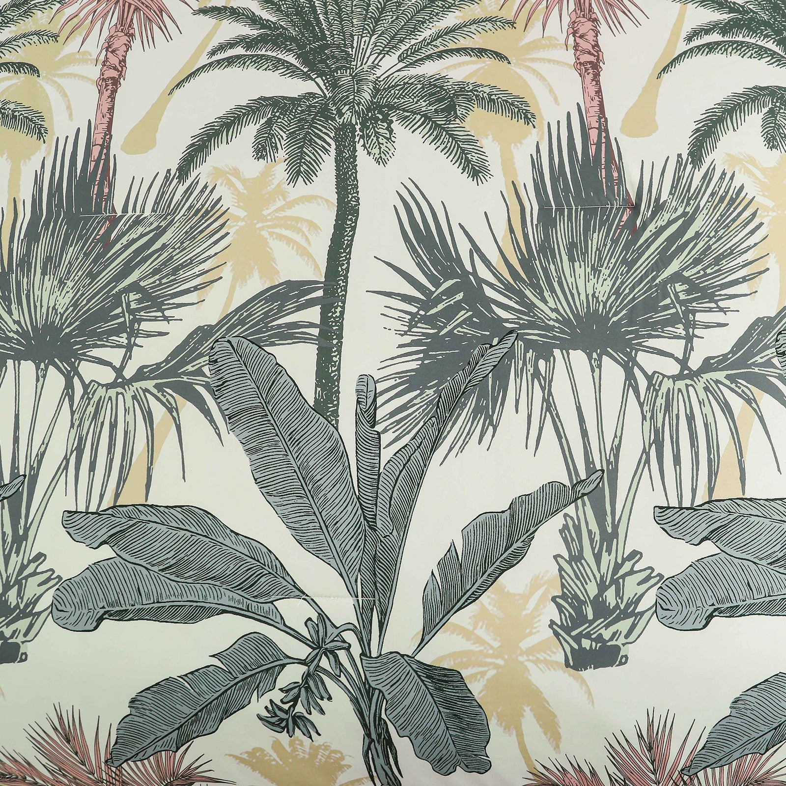 Soft Floral Leaf Comforter Set, King Size, Warm Quilted Bedding with Pillowcases 10