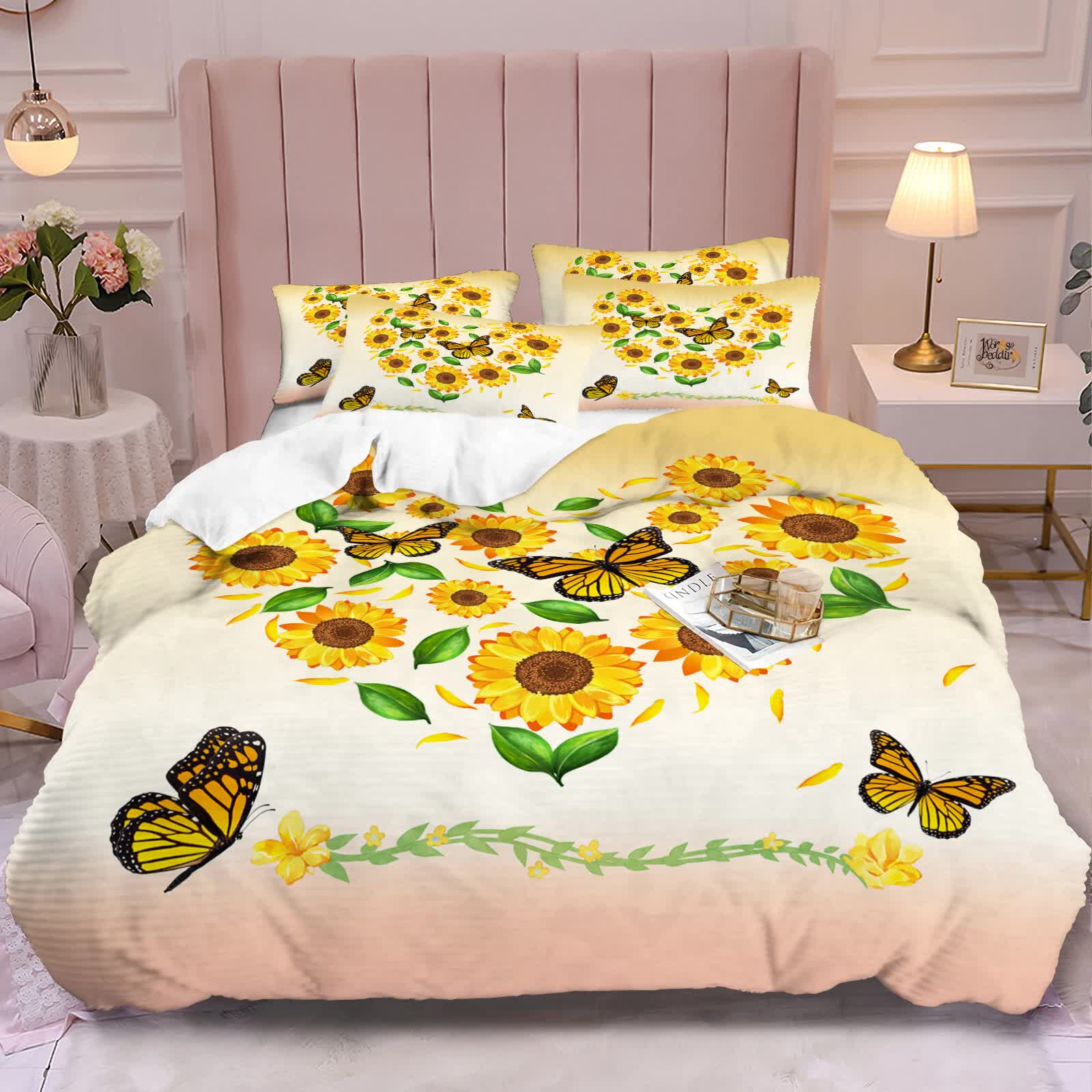 Airy Loft butterfly floral 3‑Piece Comforter Bundle – Relaxed 4