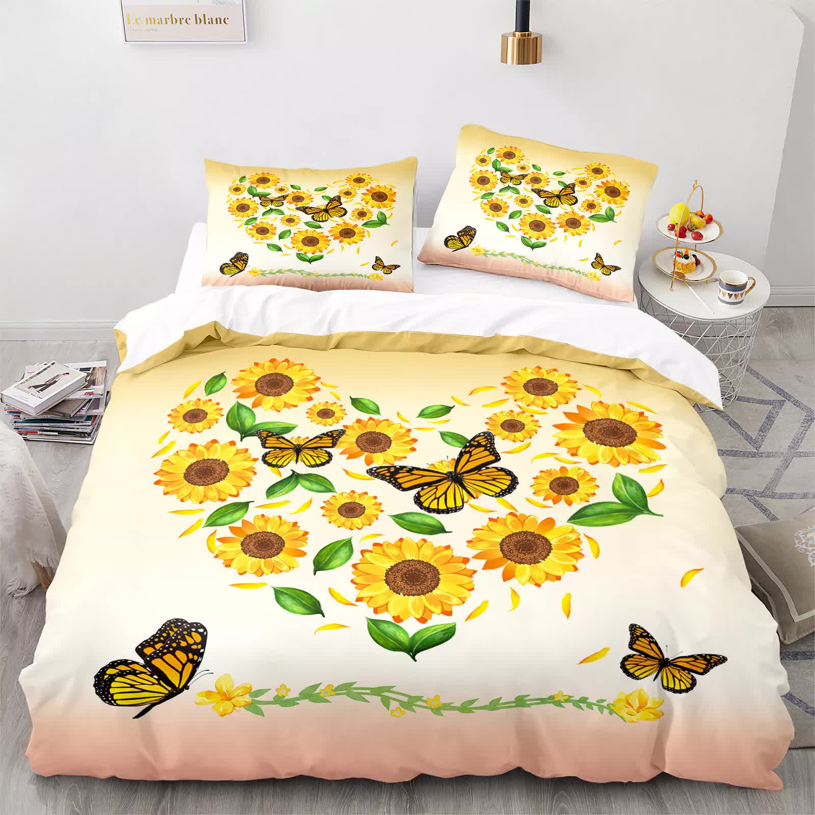 Airy Loft butterfly floral 3‑Piece Comforter Bundle – Relaxed 9