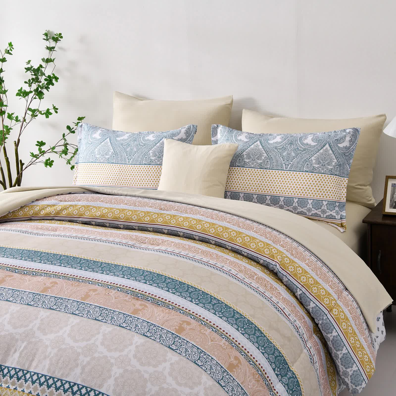 Luxe Loft Boho Quilted Comforter & Shams – Trending 3‑Piece Set 4