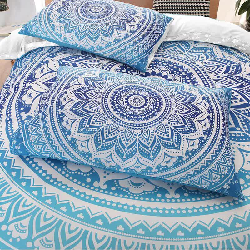 Dreamscape Sacred Circle Design Comforter Set – 3‑Pcs Refreshing 3