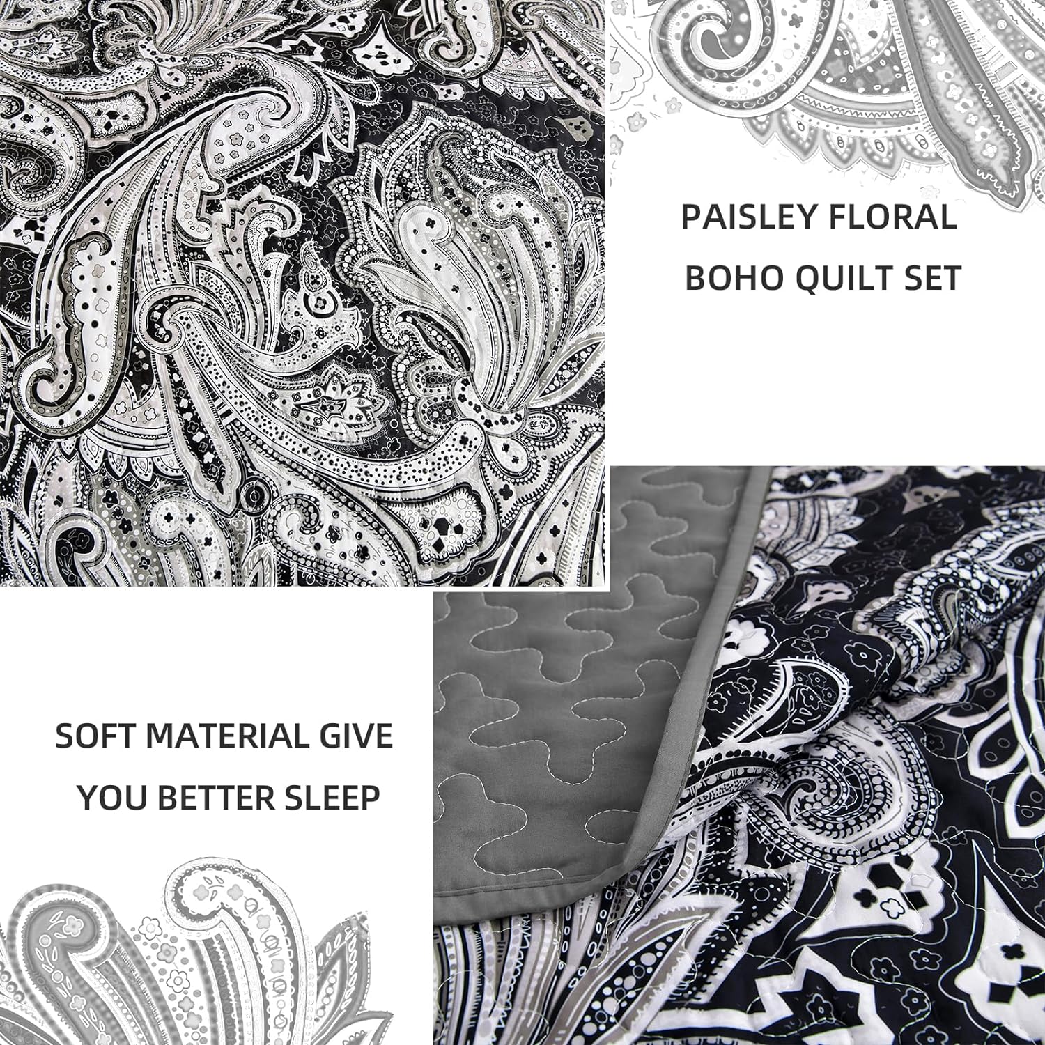 Artful Quilted Coverlet and Pillowcases Set: Beauty in Every Stitch - Queen size 4