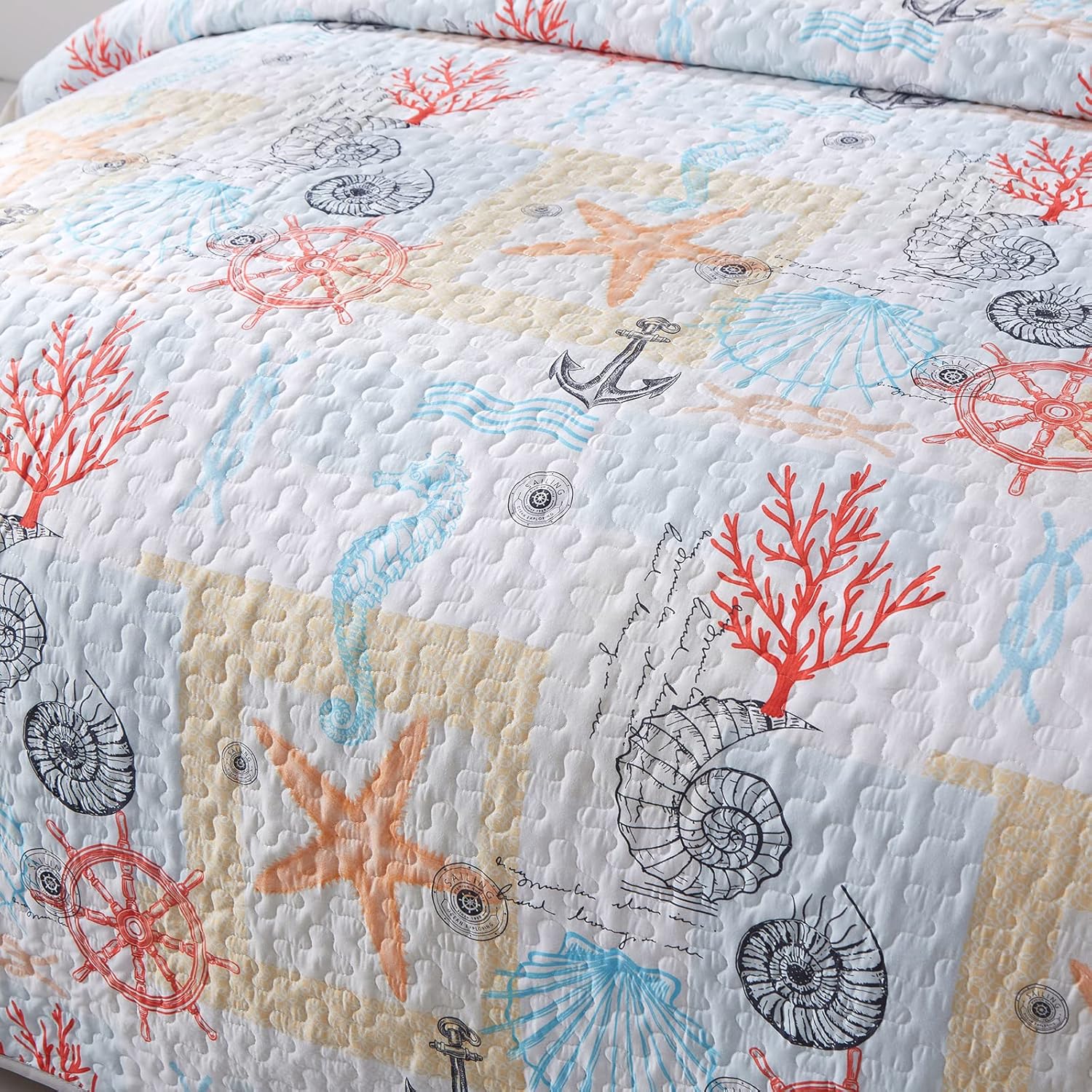 Decorative Quilted coverlet and pillowcovers set: Enhance Your Home Decor - Queen size 6