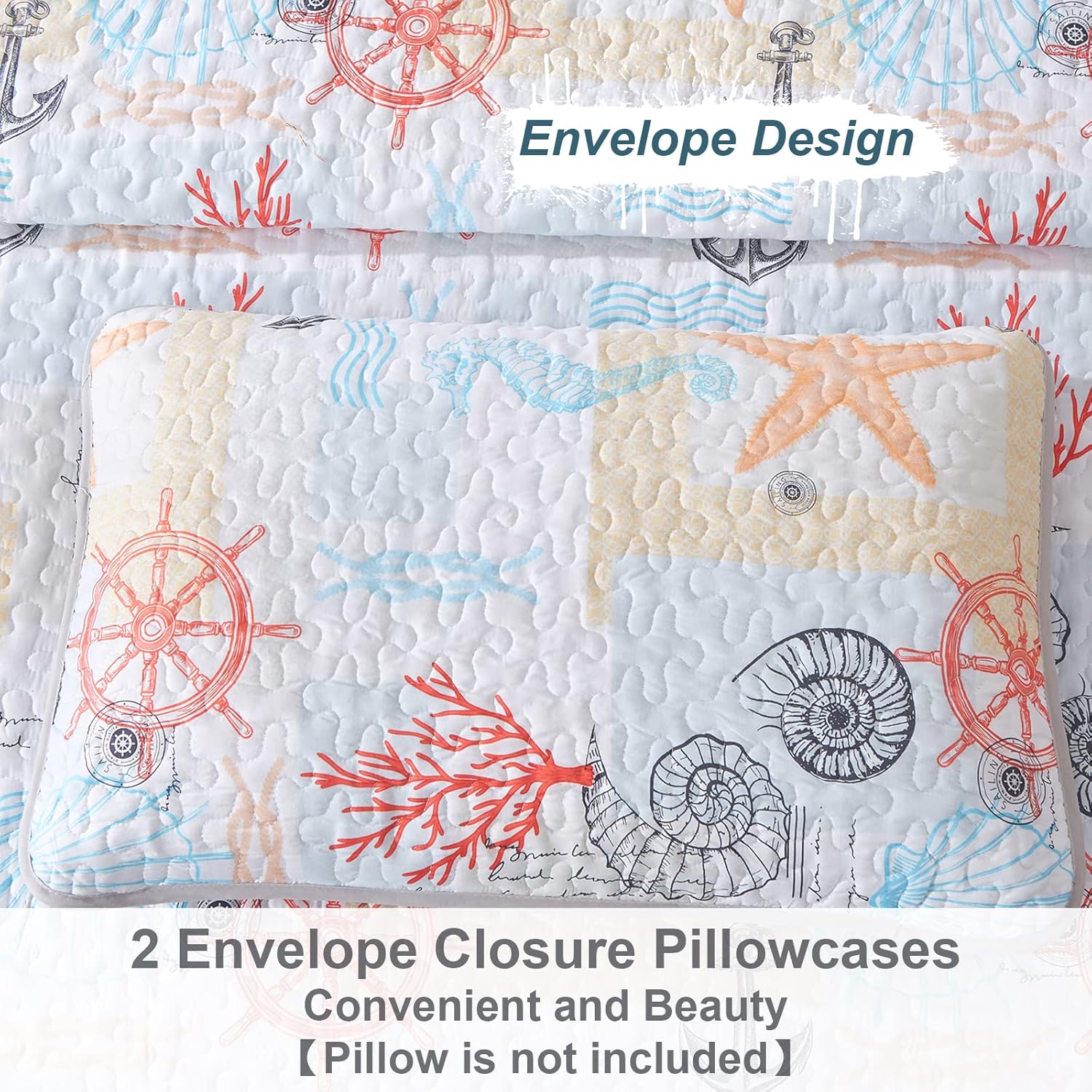 Decorative Quilted coverlet and pillowcovers set: Enhance Your Home Decor - Queen size 7