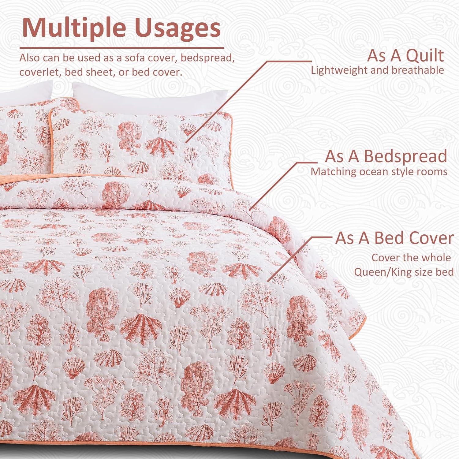 Sleek Quilted Bedspread and Pillowcases Set: Contemporary Style and Comfort - Queen size 6