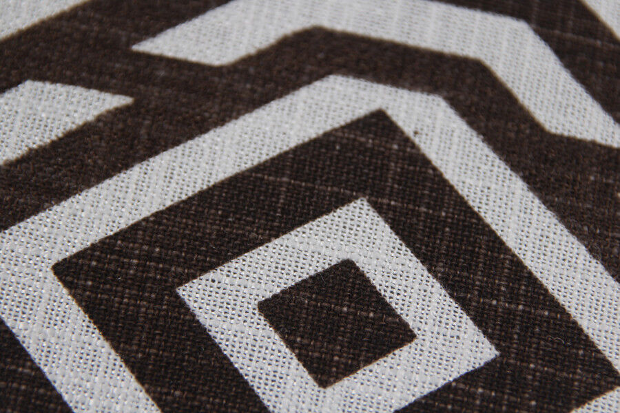 Cafe Lounge Couch Ramie Cotton Fabric Accent Dining Relax Chair Pub Seating Brown New 4